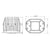 HT HOUSE TUNING 40W LED Flush mount Headlight with harness kit