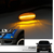 HT HOUSE TUNING LED Signals Lights for Trucks F150,Smoked Lens Amber LED Turn Signal Light Kits  (4Pack)